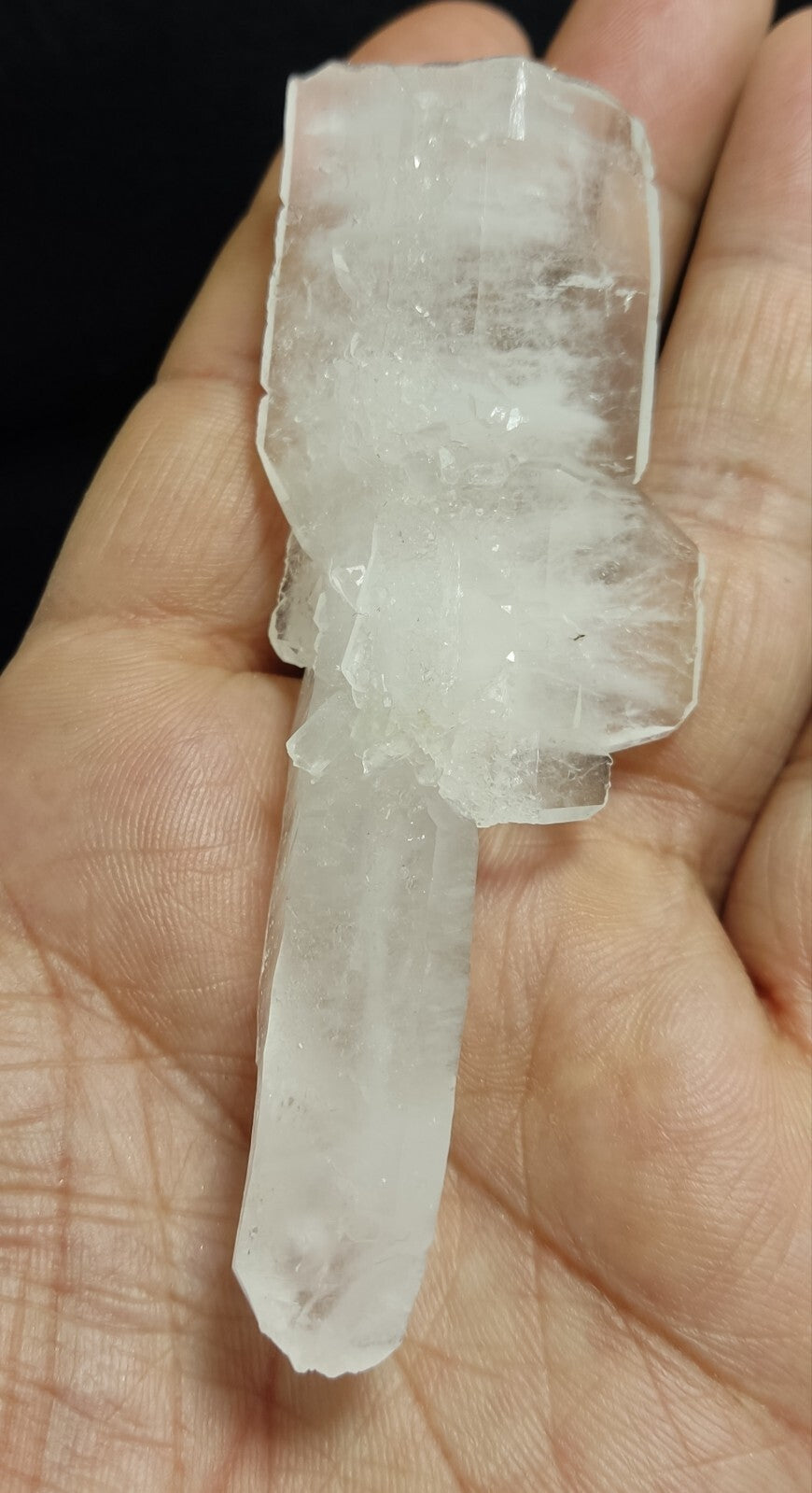 An aesthetic specimen of terminated faden Quartz crystal 54 grams