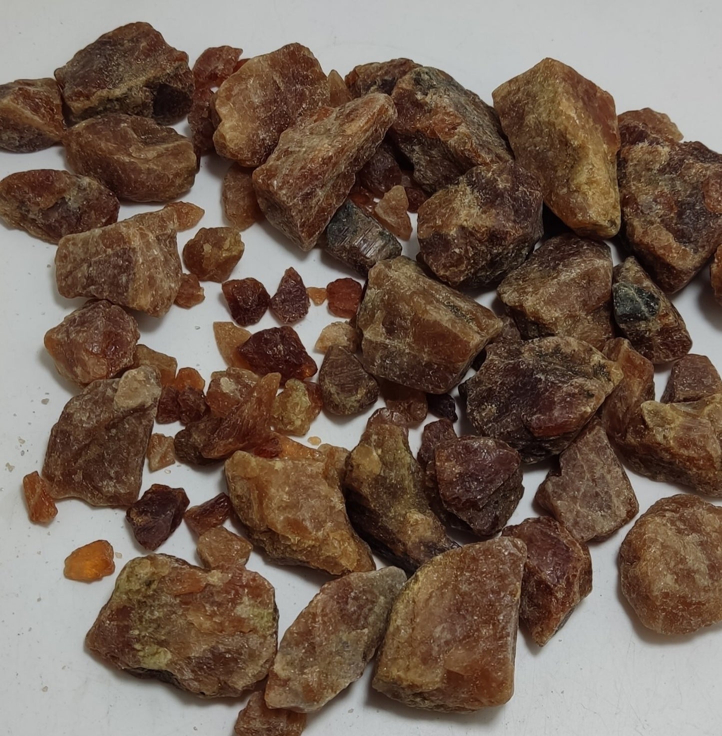 1000 grams rough hessonite garnets 1kg