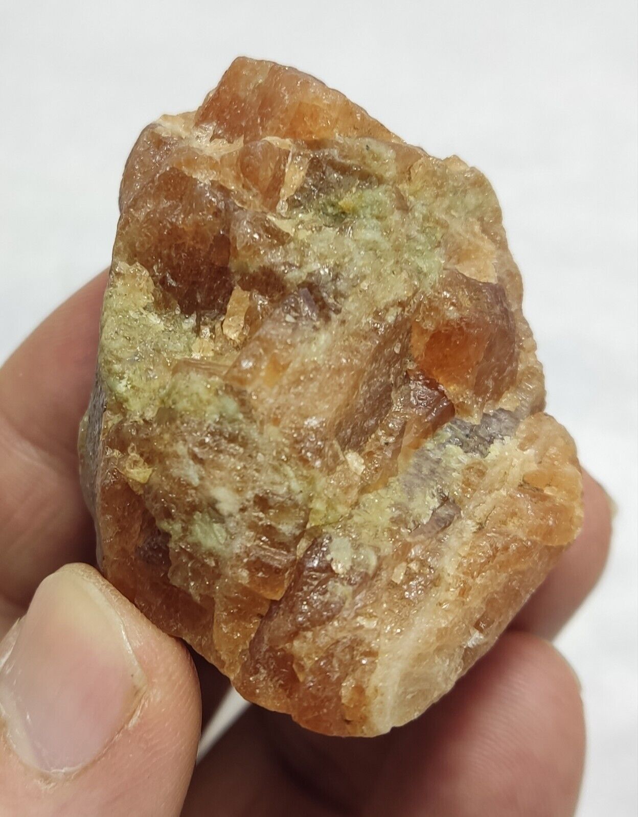 107 grams rough specimen of hessonite garnets