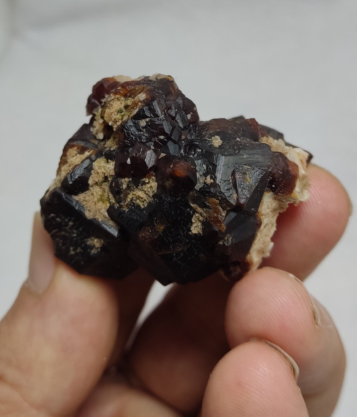 57 grams aesthetic andradite garnet crystal specimen
