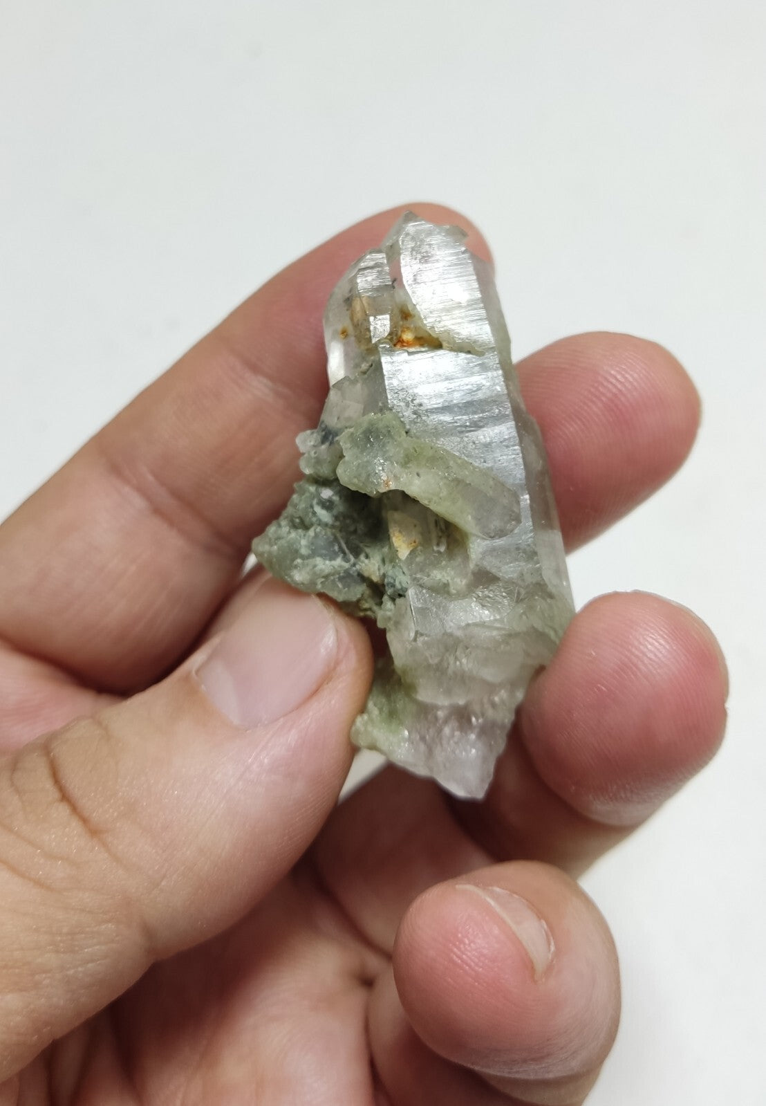 An Aesthetic Natural beautifully terminated Chlorite Quartz specimen 23 grams