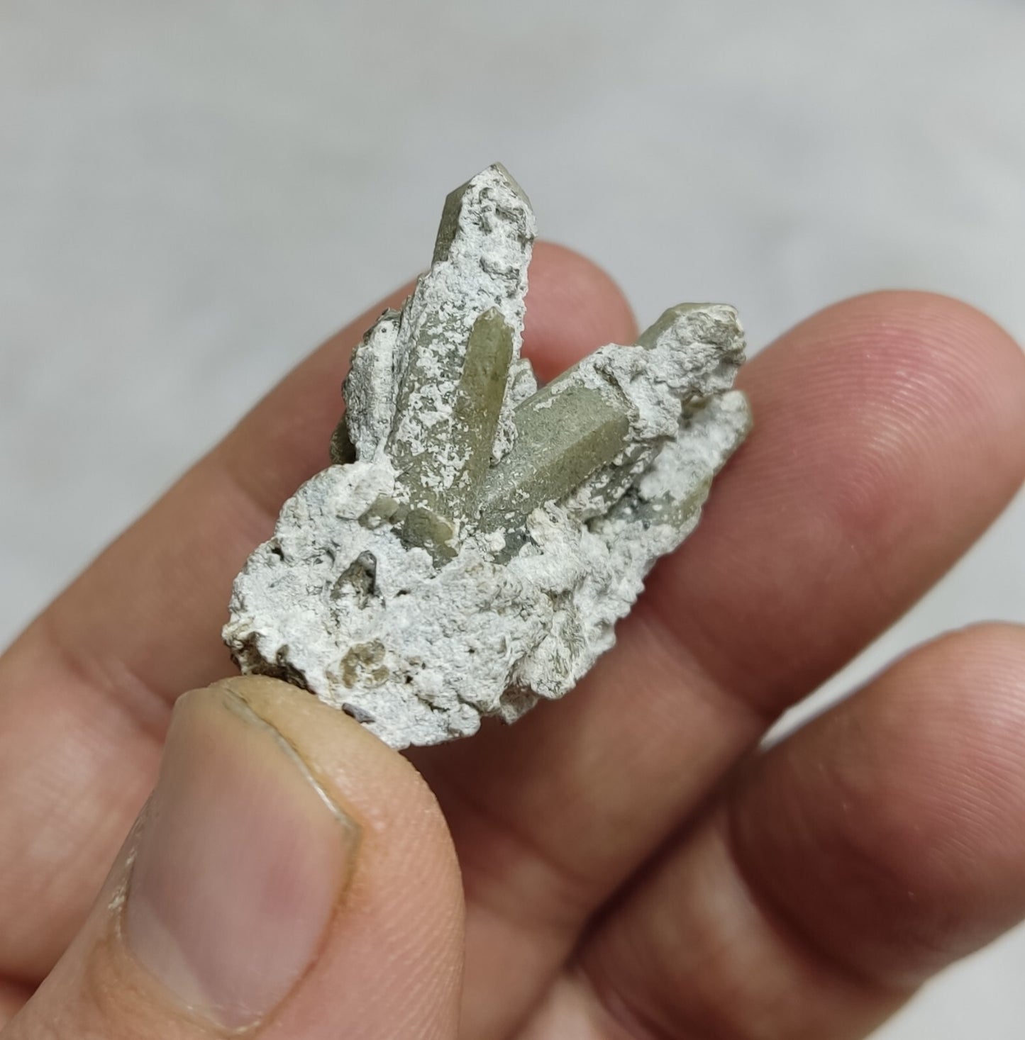 An Aesthetic terminated chlorite Quartz specimen with brookite 11 grams