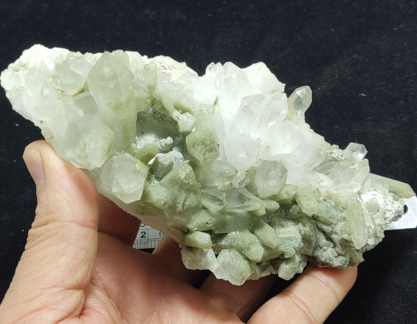 An Aesthetic large terminated chlorite Quartz cluster 504 grams