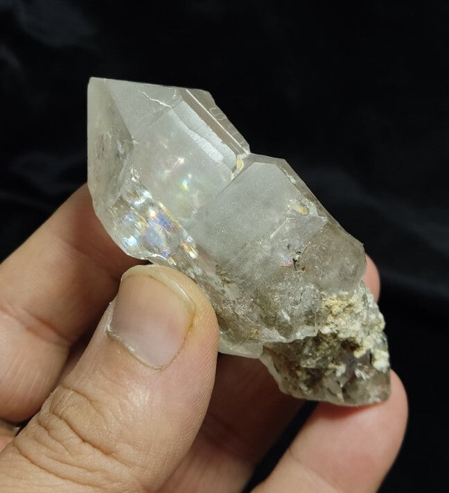 Gwindel Like Double Terminated Light Smoky Quartz 115 grams