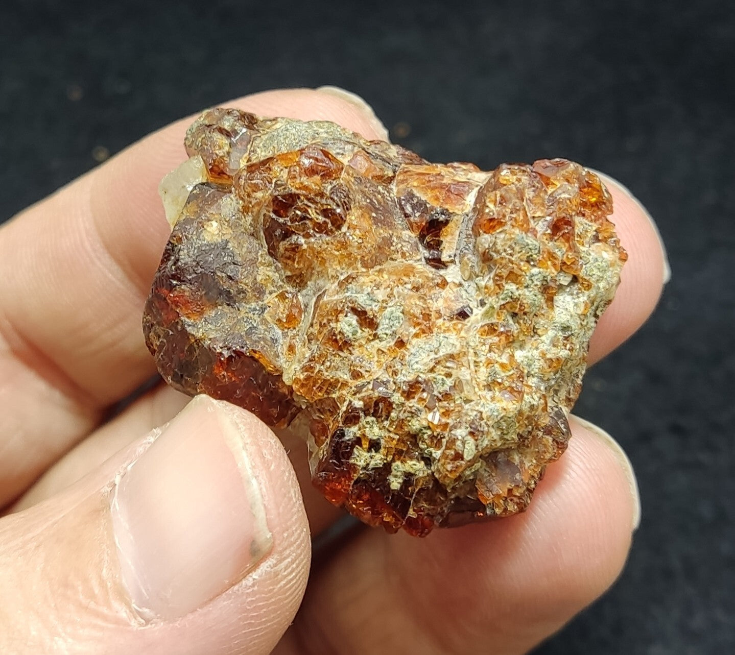 An Aesthetic specimen of zircon crytsals 32 grams