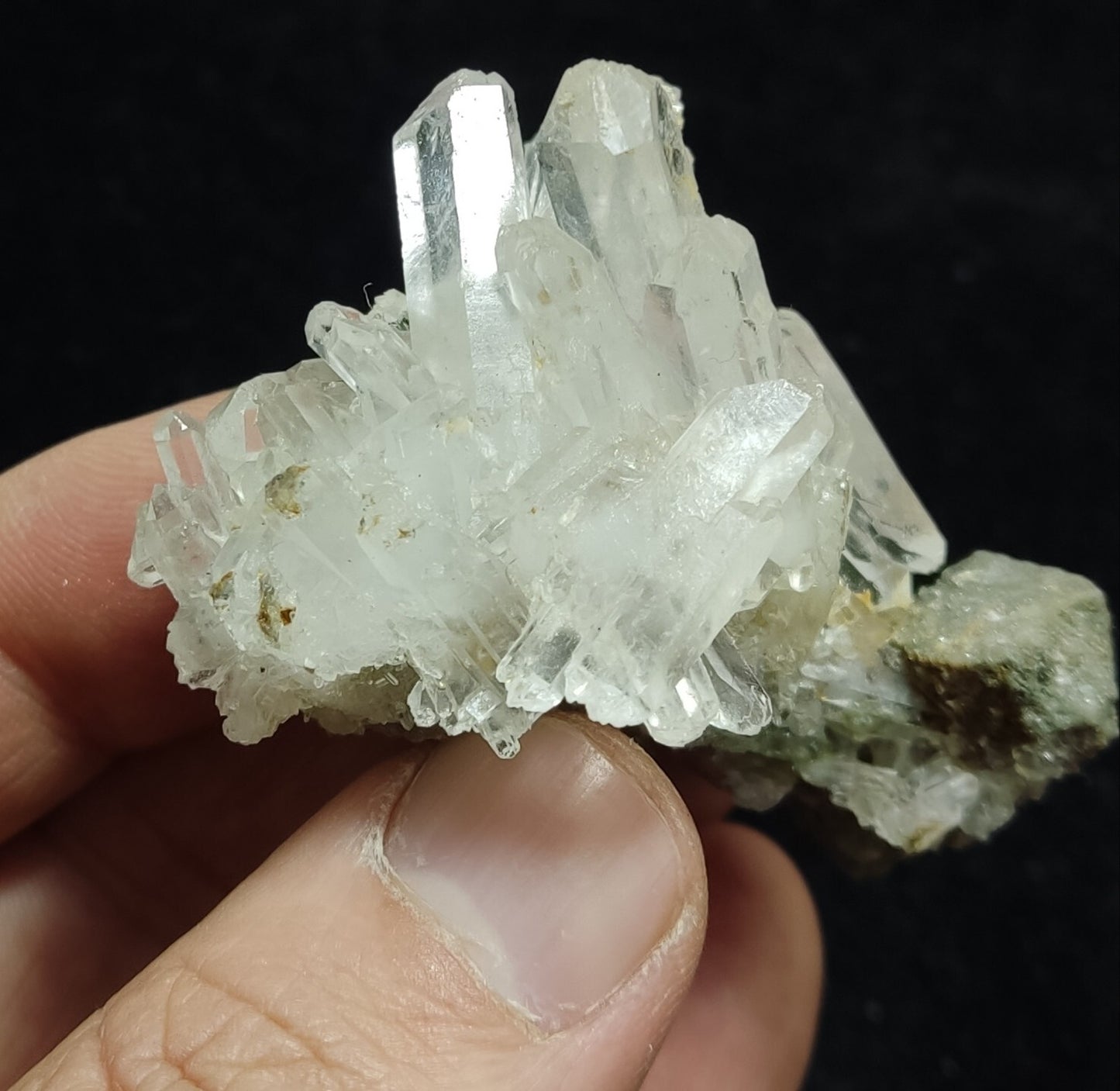 An Aesthetic specimen of quartz on matrix  62 grams