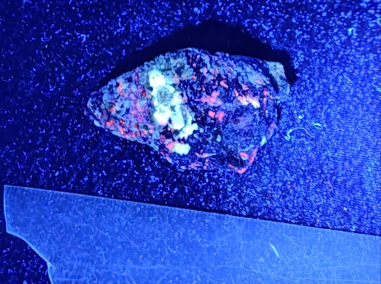 An Aesthetic specimen of fluorescent Lazurite with pyrite 65 grams