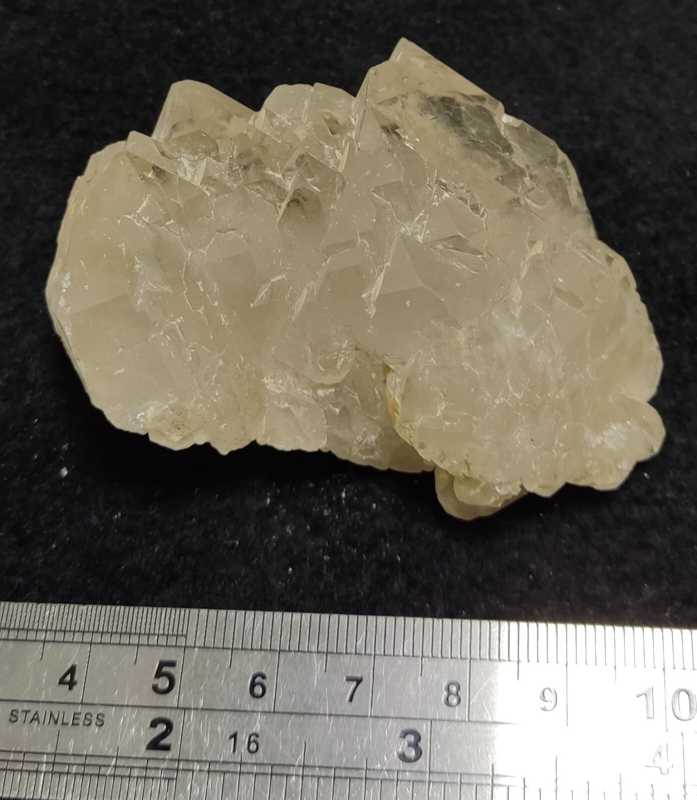 An Aesthetic Natural terminated etched Quartz cluster 121 gram