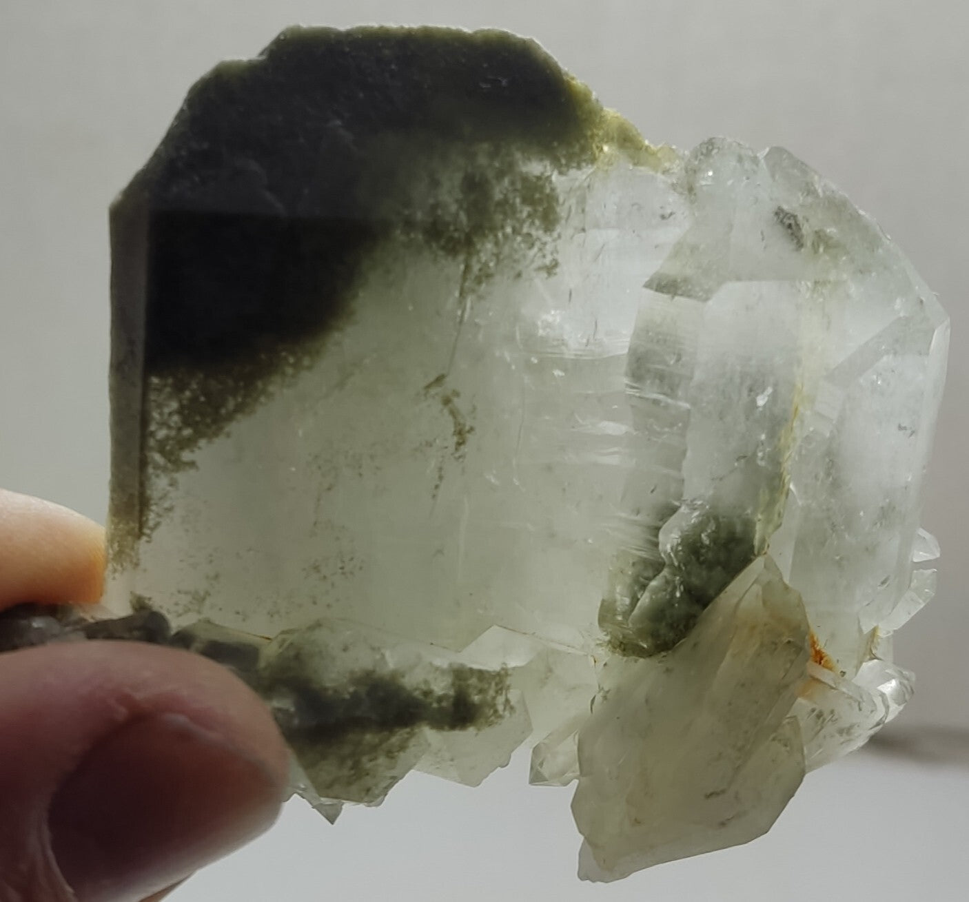 An Aesthetic Natural beautifully terminated Chlorite Quartz cluster 132 grams