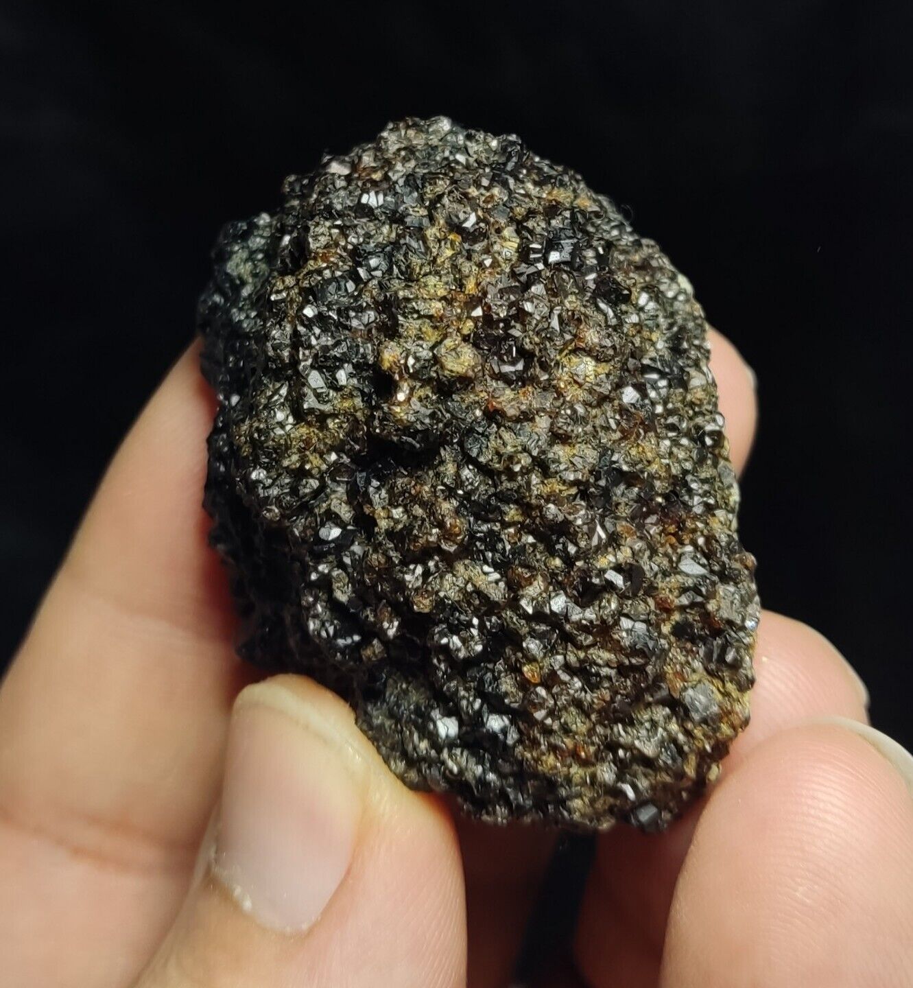 An Aesthetic Andradite Garnets Cluster 77 grams