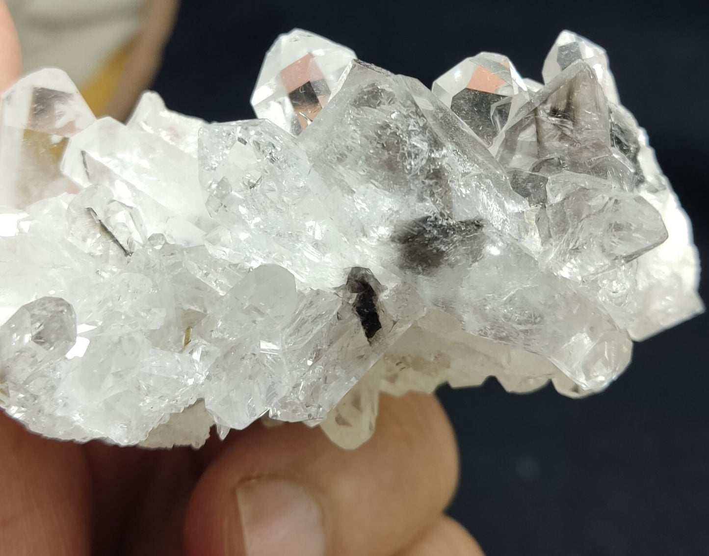 A very Aesthetic Natural terminated brookite included Quartz cluster 114 grams