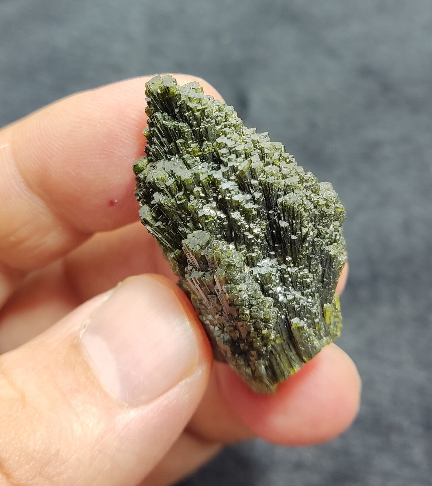 Single natural Epidote Crystal spray formations 20 grams