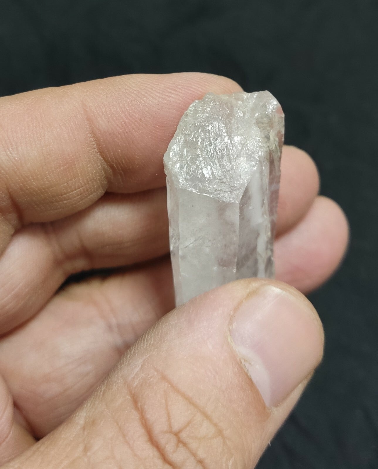 An amazing specimen of terminated faden Quartz crystal 22 grams