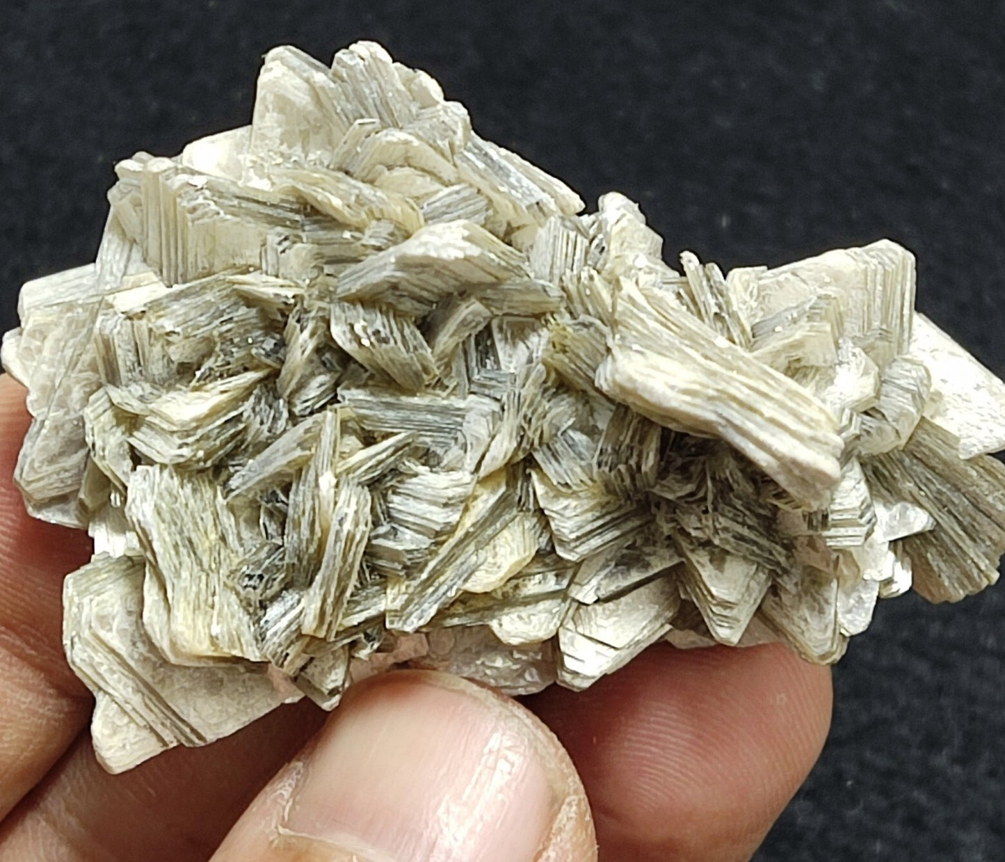 An Aesthetic specimen of muscovite cluster 30 grams