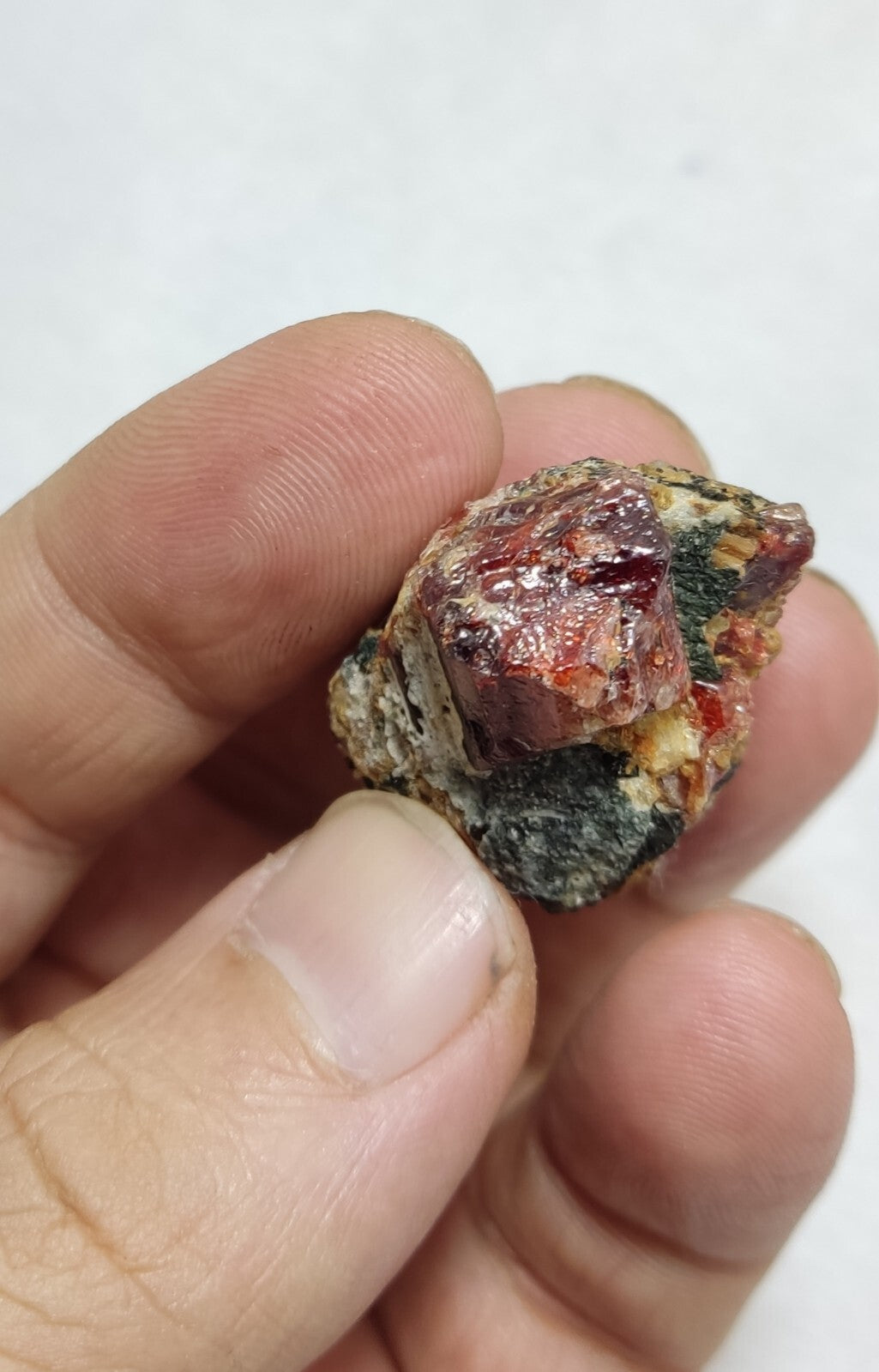 An Aesthetic specimen of zircon crytsal with biotite 29 grams