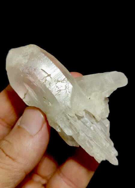 Double Terminated Quartz crystal 83g