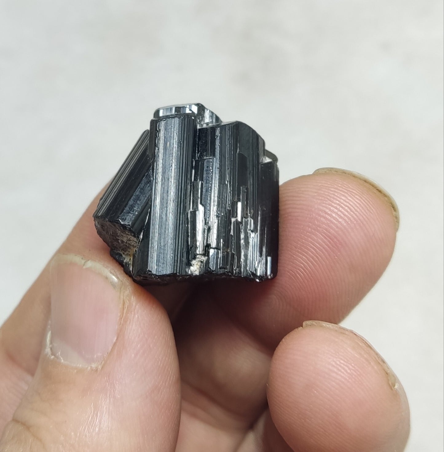 An amazing specimen of black tourmaline cluster 15 grams