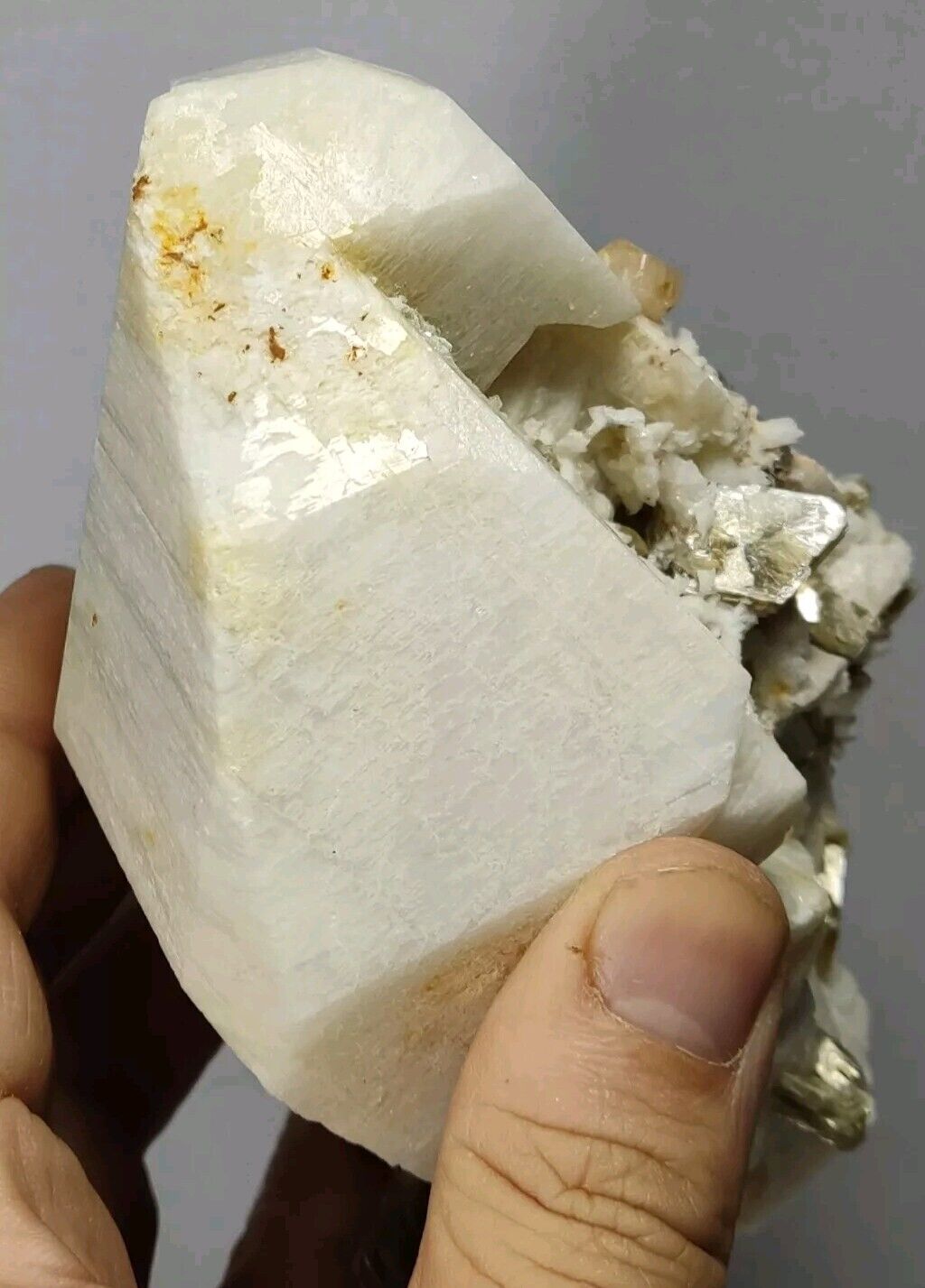 An aesthetic combo specimen of feldspar tourmaline muscovite apatite 735 grams