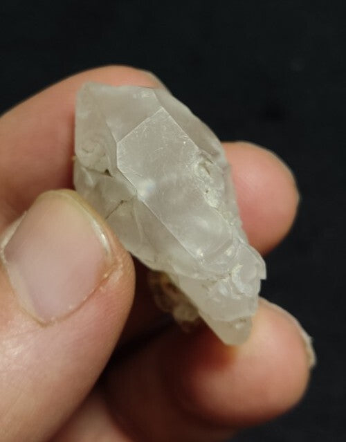 Miniature Etched Natural Smoky Quartz Double Terminated 15 grams