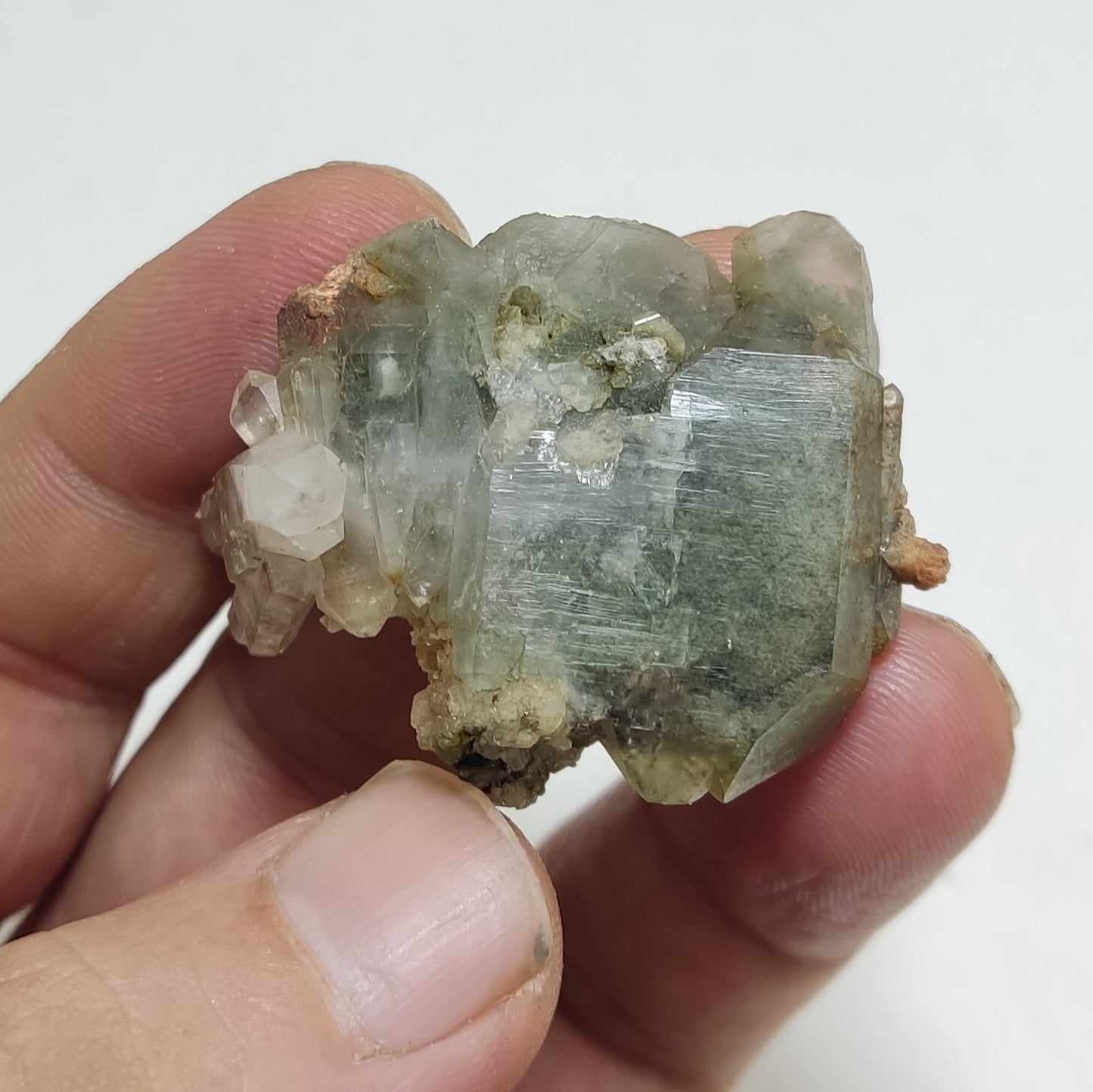 An Aesthetic specimen of chlorite quartz 19 grams