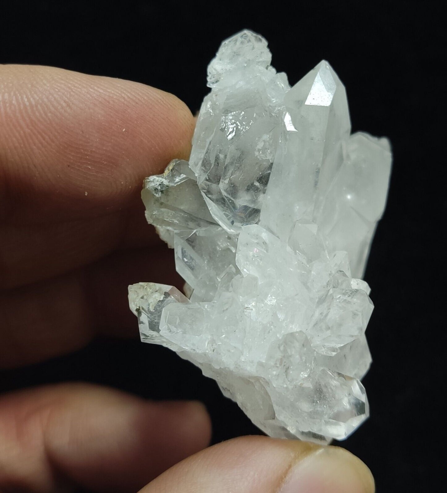An Aesthetic Natural beautifully terminated Quartz cluster 54 grams