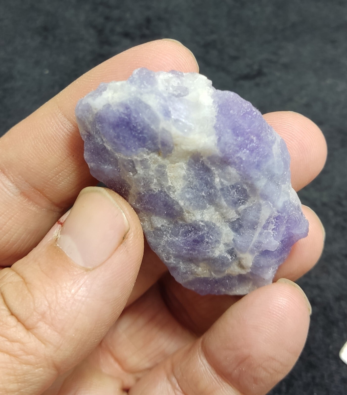 An Aesthetic specimen of purple Hackmanite in matrix 32 grams