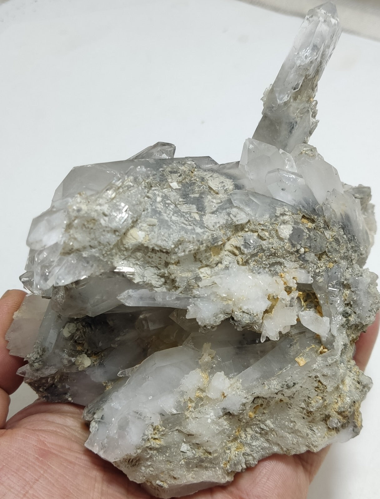 An Aesthetic Natural terminated chlorite quartz specimen 584 grams
