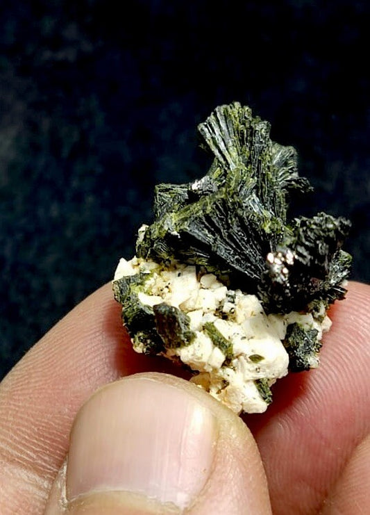 Natural Epidote On Matrix 8.5 Grams.