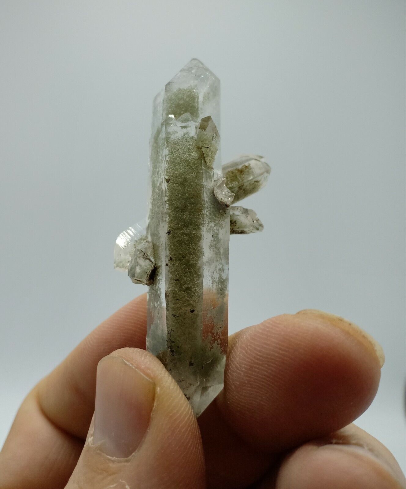 A very Aesthetic Natural beautifully terminated Chlorite Quartz crystal 27 grams