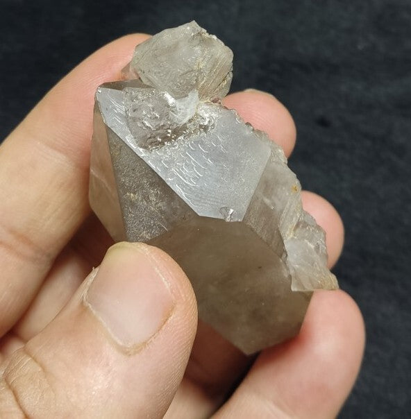 Double Terminated Smoky Quartz Crystal 77 grams