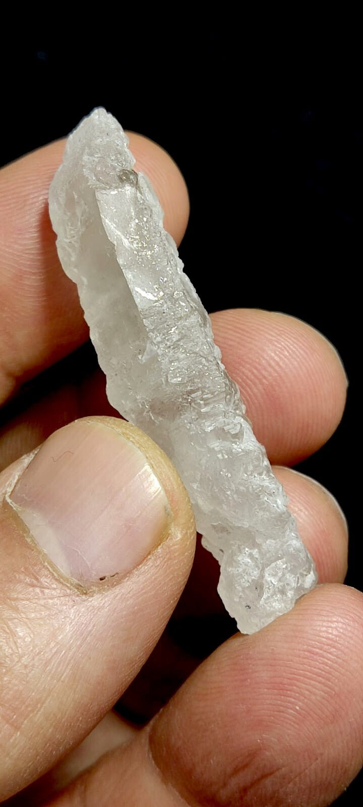 Fully Etched Quartz Crystal 11 Grams.