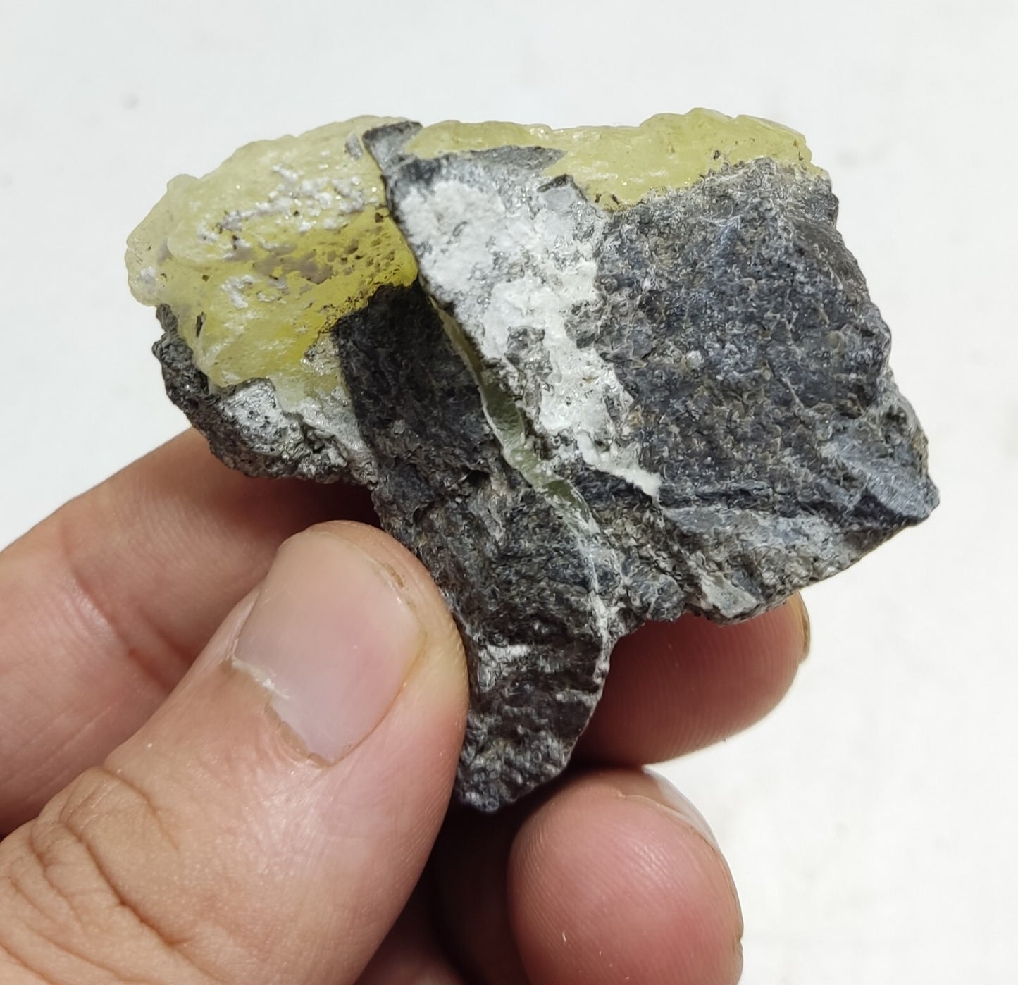 An Aesthetic Natural specimen of brucite with chromite 44 grams