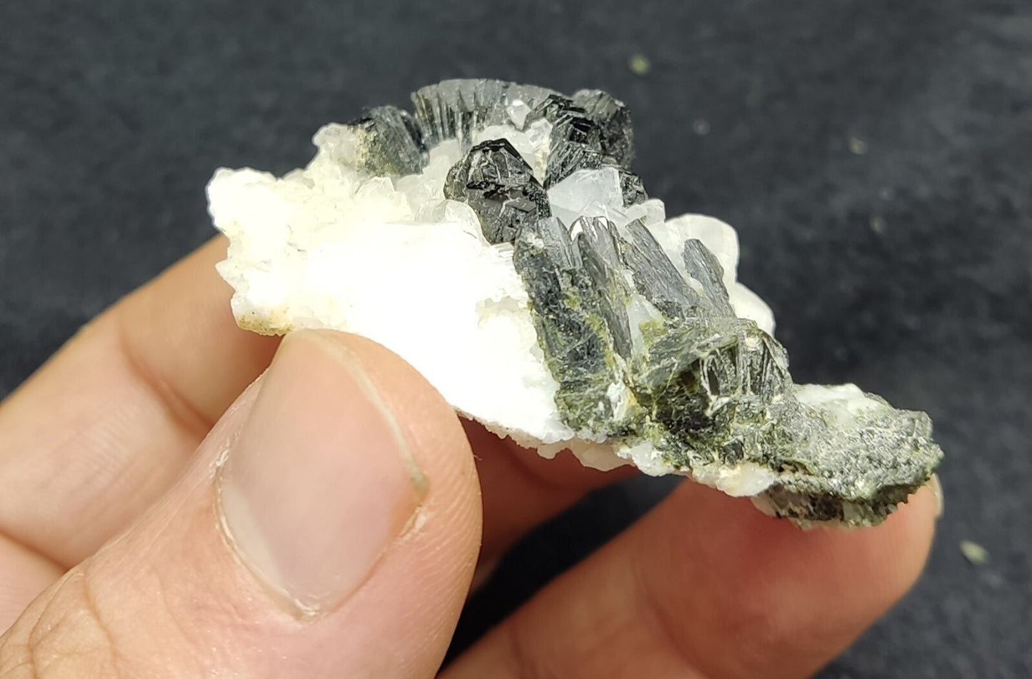 An Aesthetic Natural terminated epidote specimen 44 grams