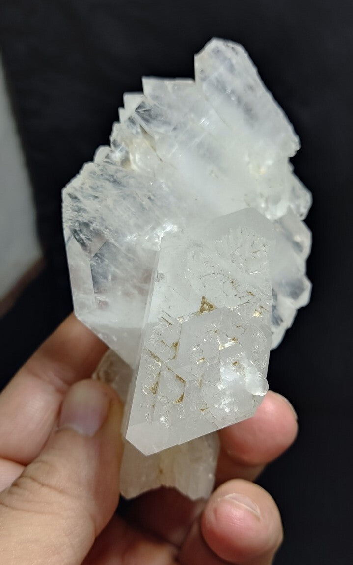 An Aesthetic specimen of faden Quartz crystal 243 grams
