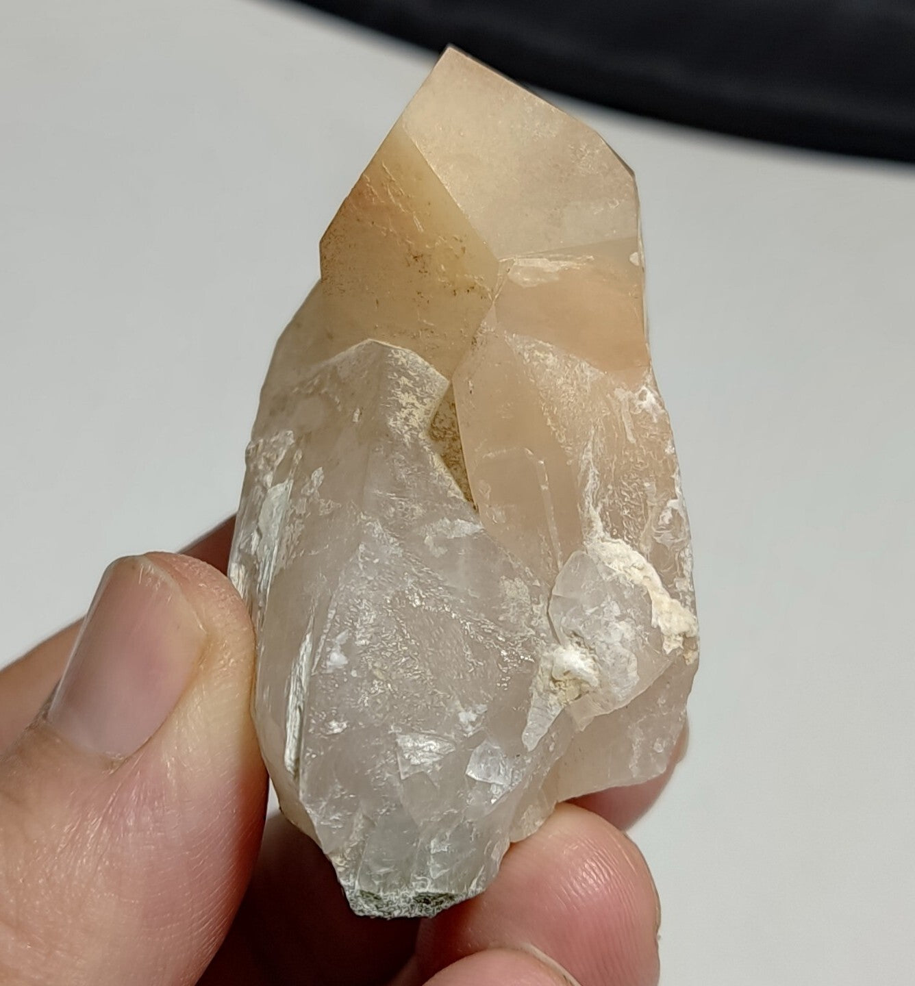 Amphibole included Quartz crystal 88 Grams