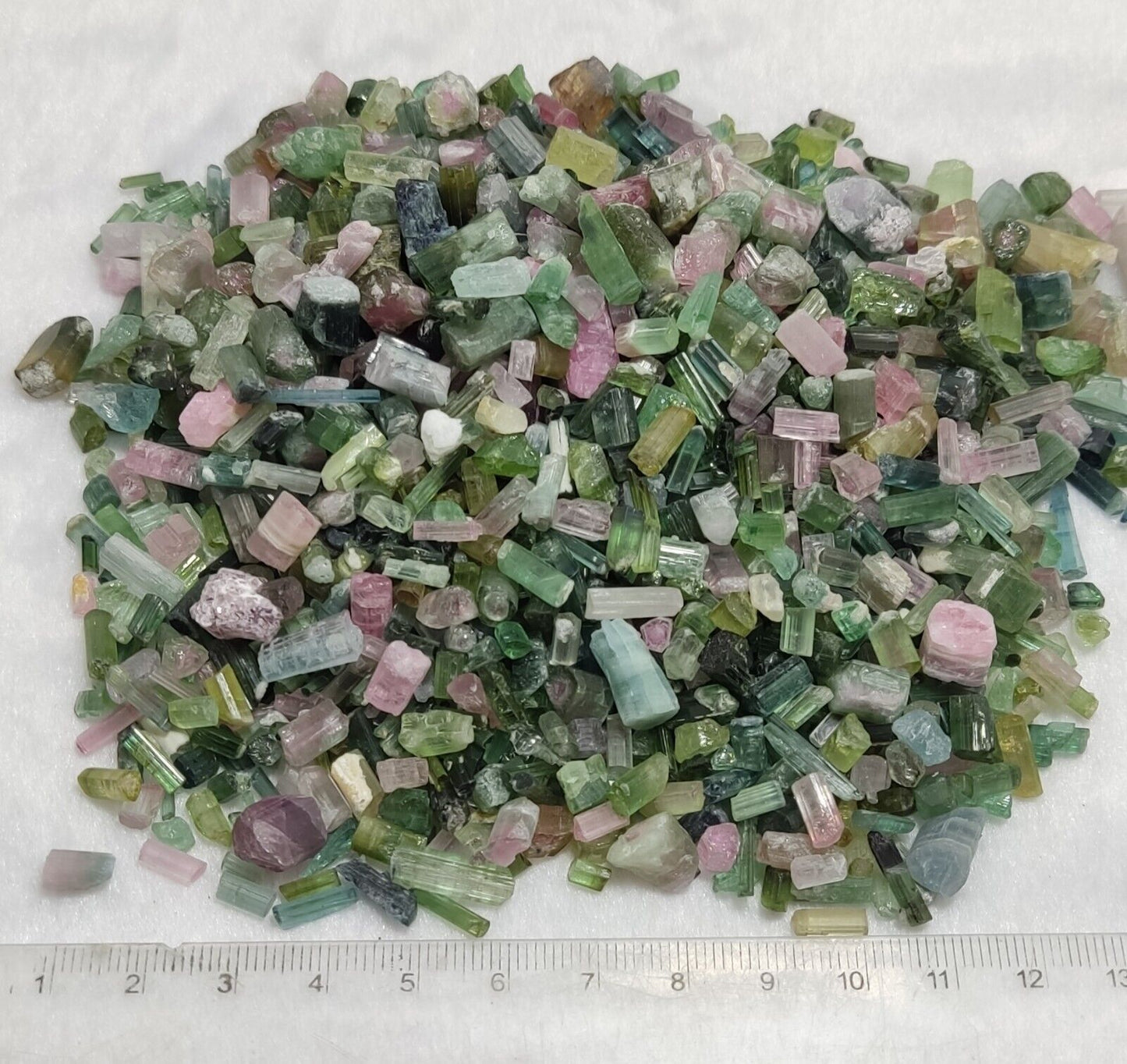 280 grams tourmaline crystals