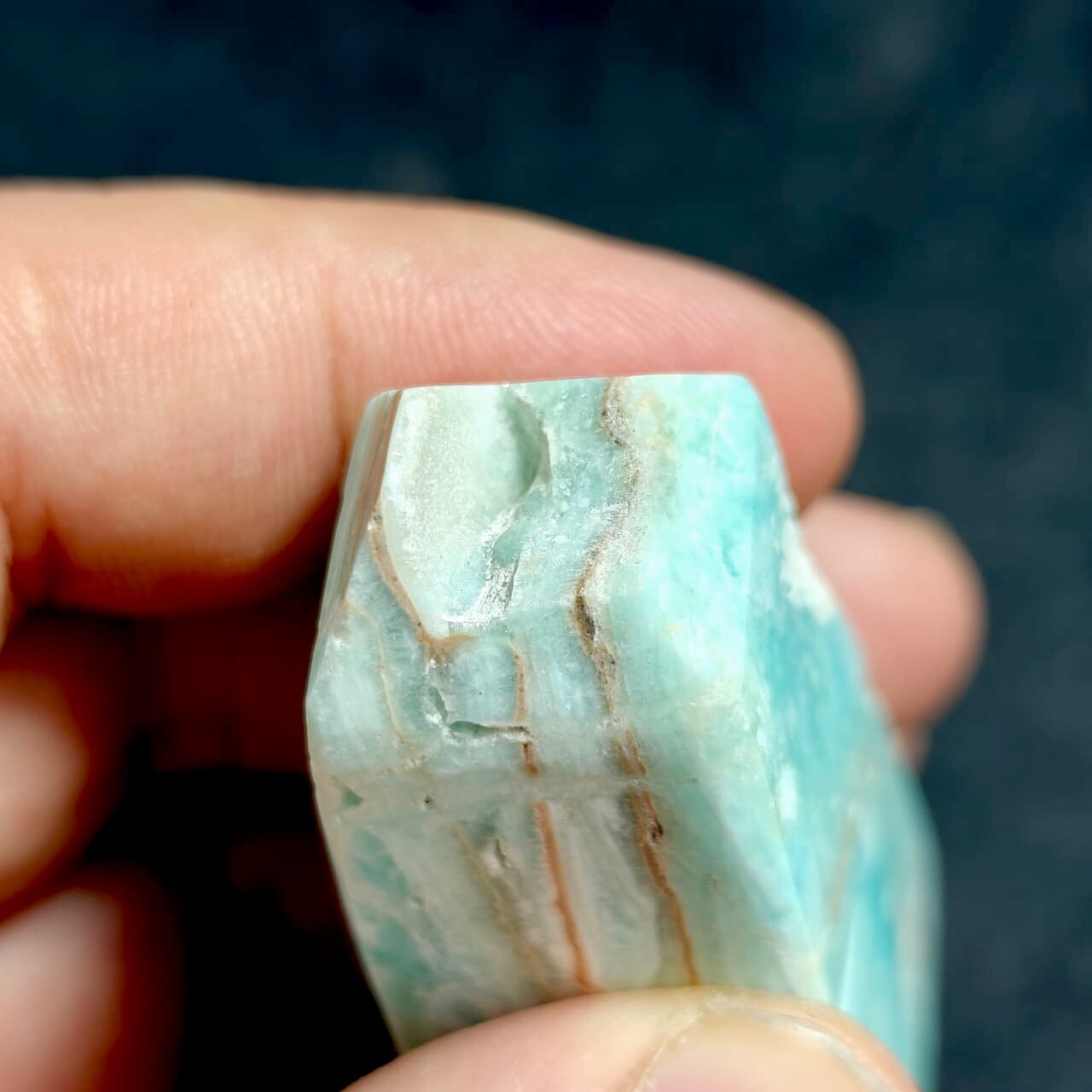 Blue Aragonite Tower 81 Grams.