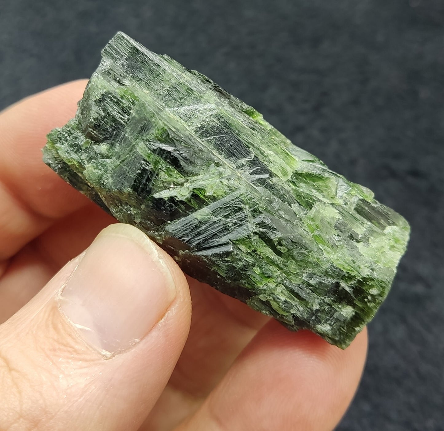 An amazing specimen of diopside crystal 46 grams