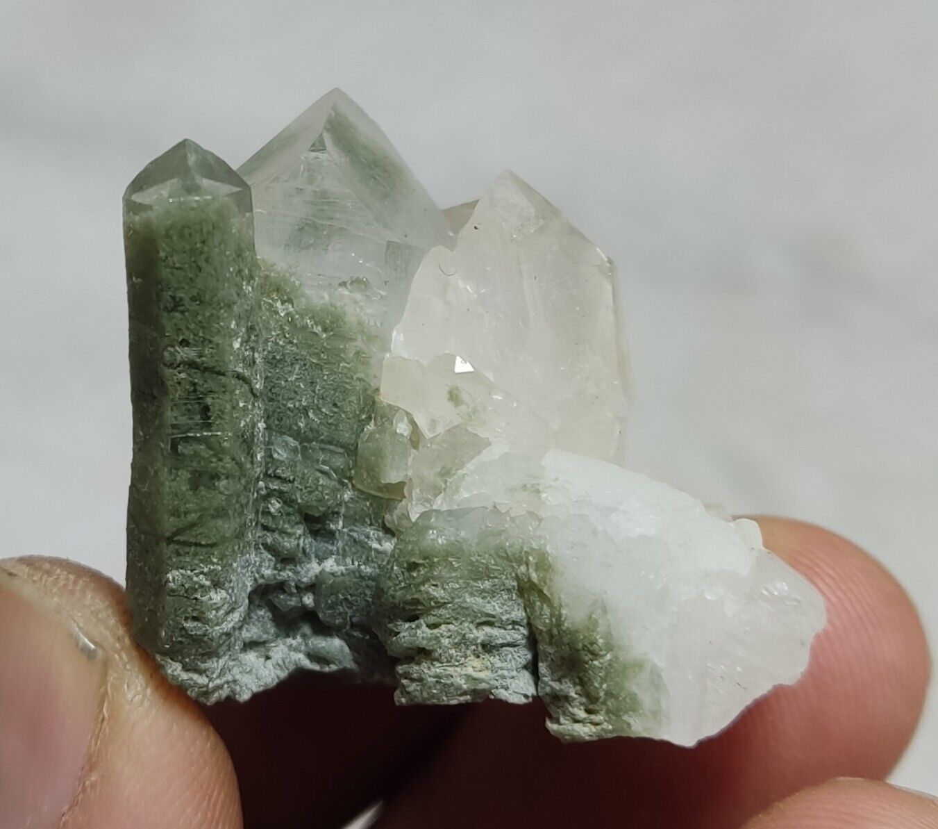 An Aesthetic Natural beautifully terminated Chlorite Quartz specimen 28 grams