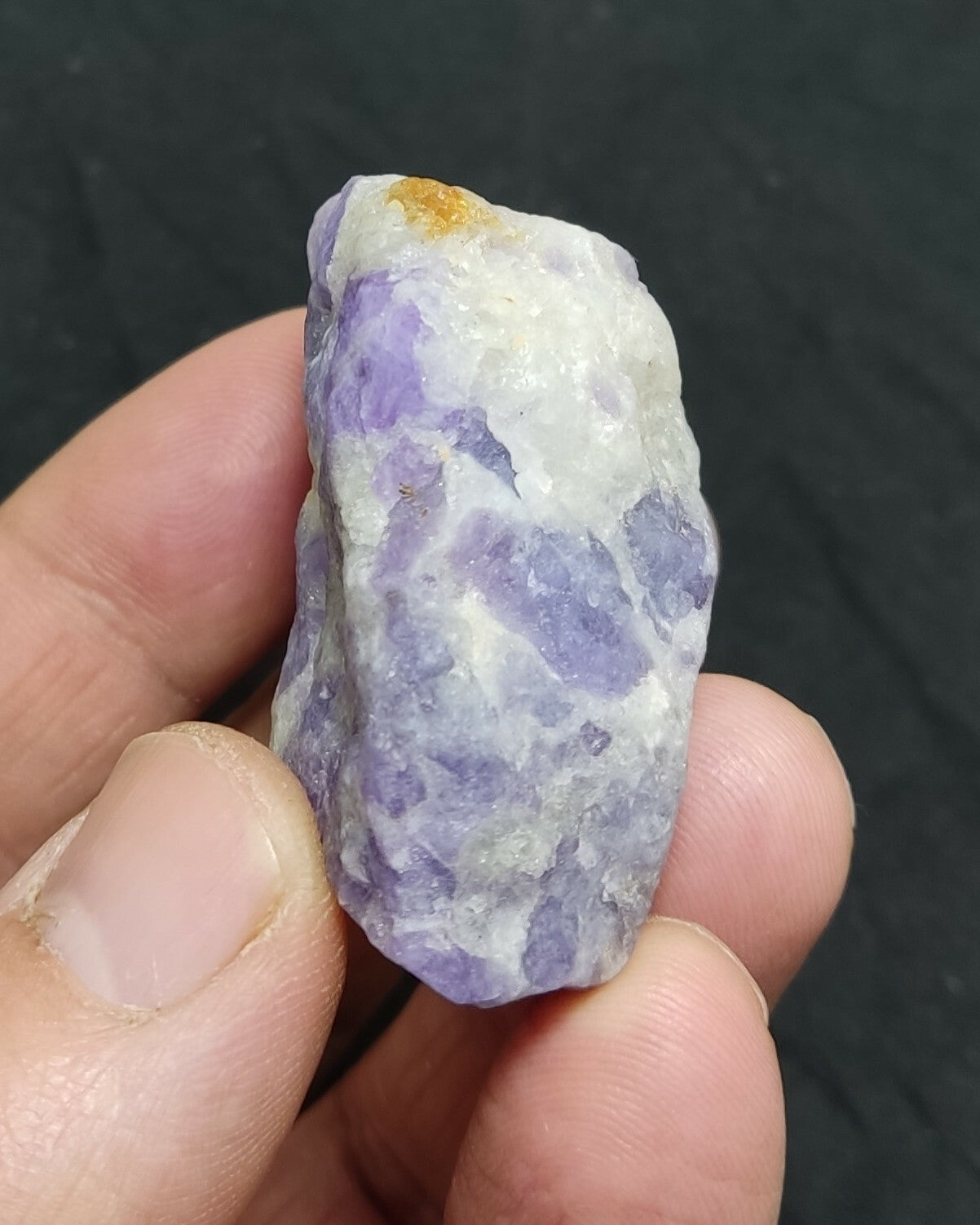 An amazing specimen of hackmanite on matrix highly Tenebrescent 58 grams