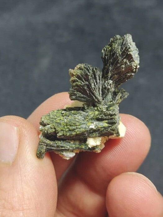 Natural Epidote On Matrix 8.5 Grams.