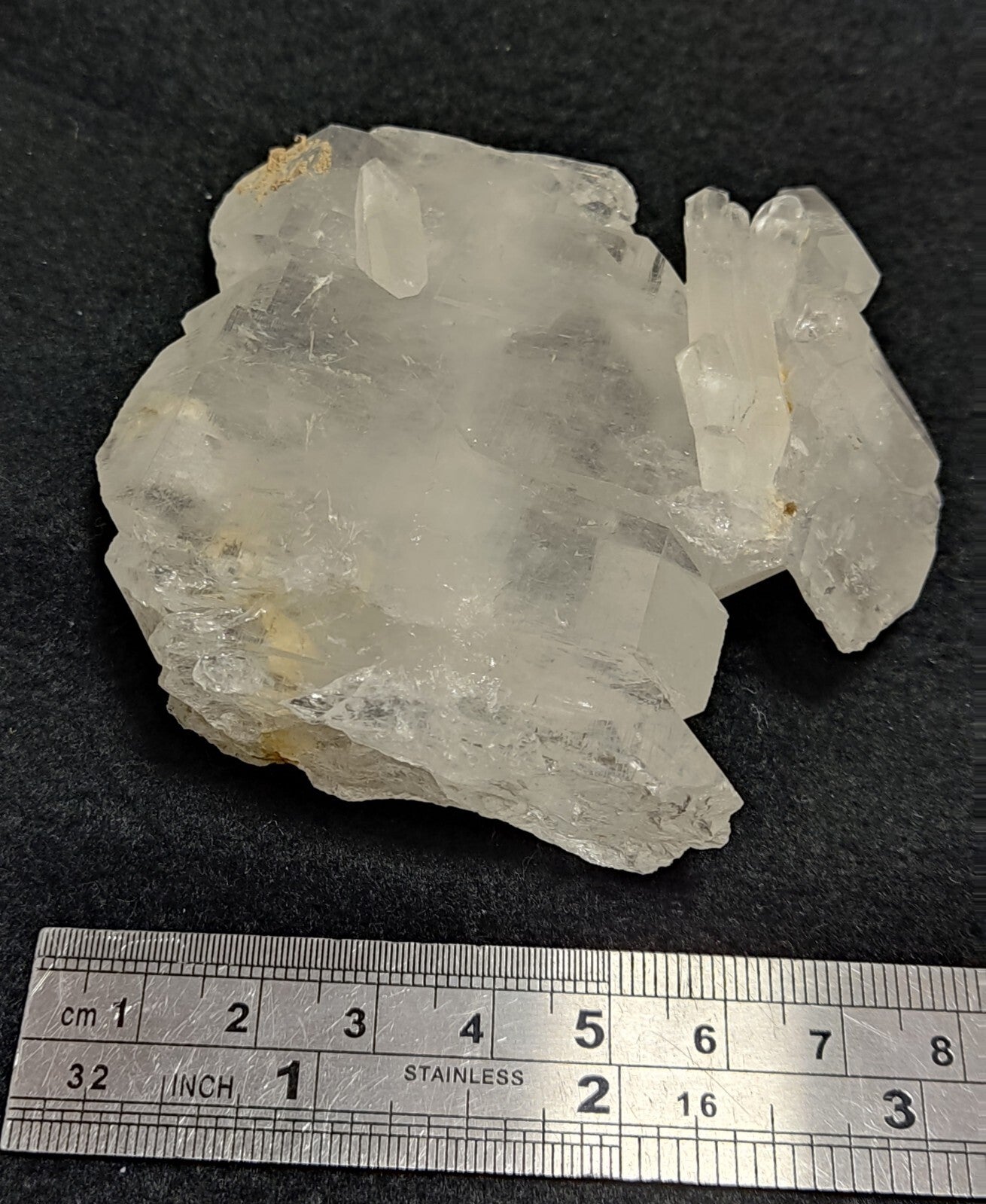 An amazing specimen of terminated faden Quartz crystal 190 grams