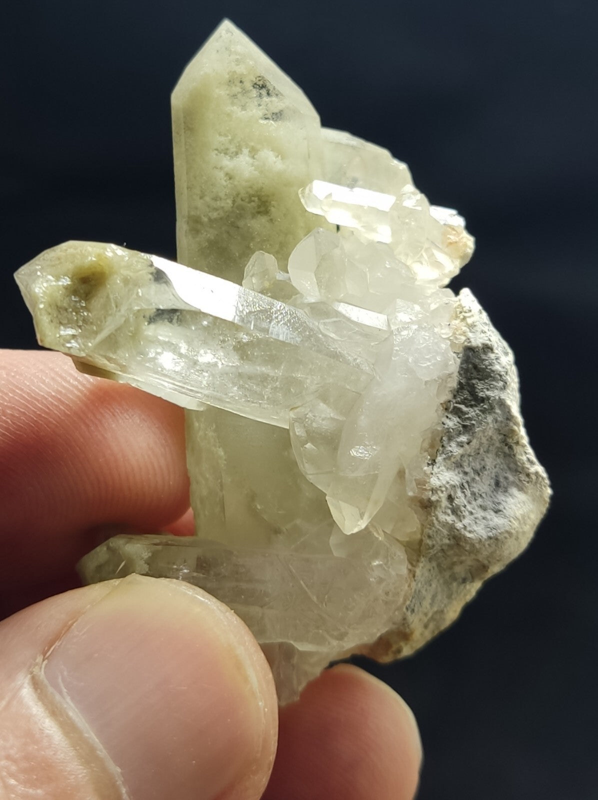 An Aesthetic specimen of chlorite quartz 26 grams