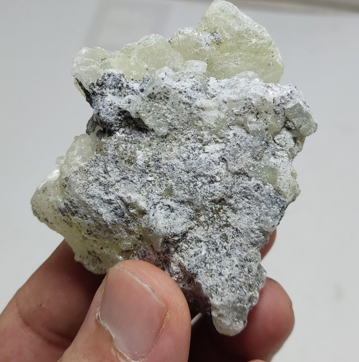 An Aesthetic Natural specimen of brucite with chromite 73 grams