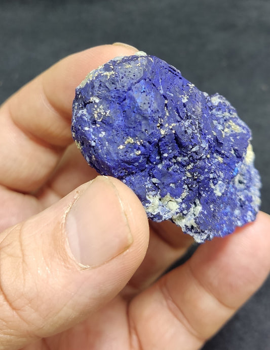An Aesthetic specimen of fluorescent Lazurite with pyrite 47 grams