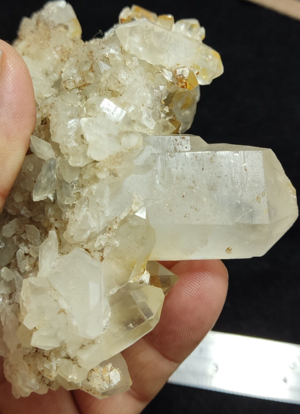 An Aesthetic Natural beautifully terminated Quartz cluster 375 grams