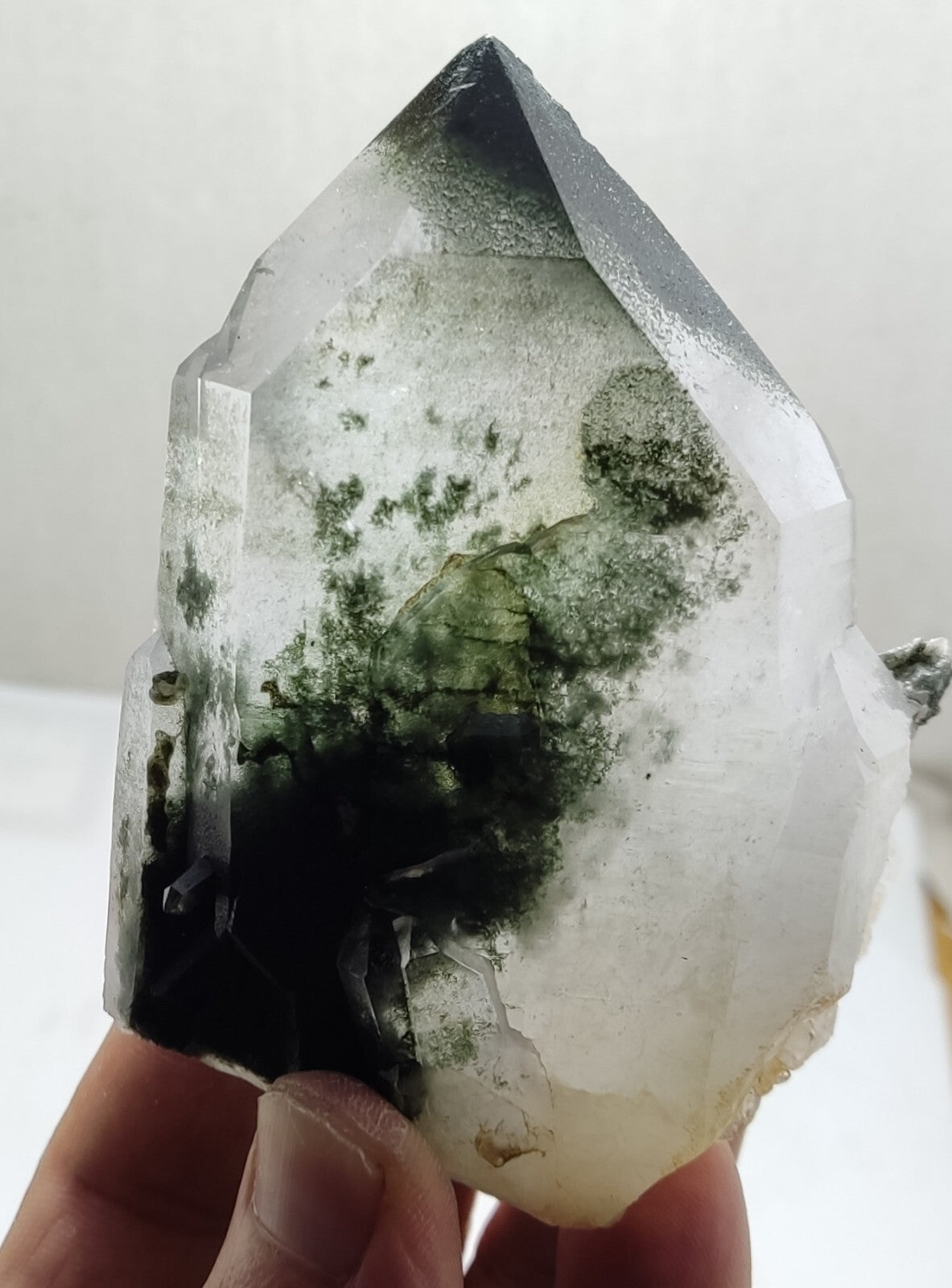An Aesthetic terminated chlorite Quartz specimen 279 grams