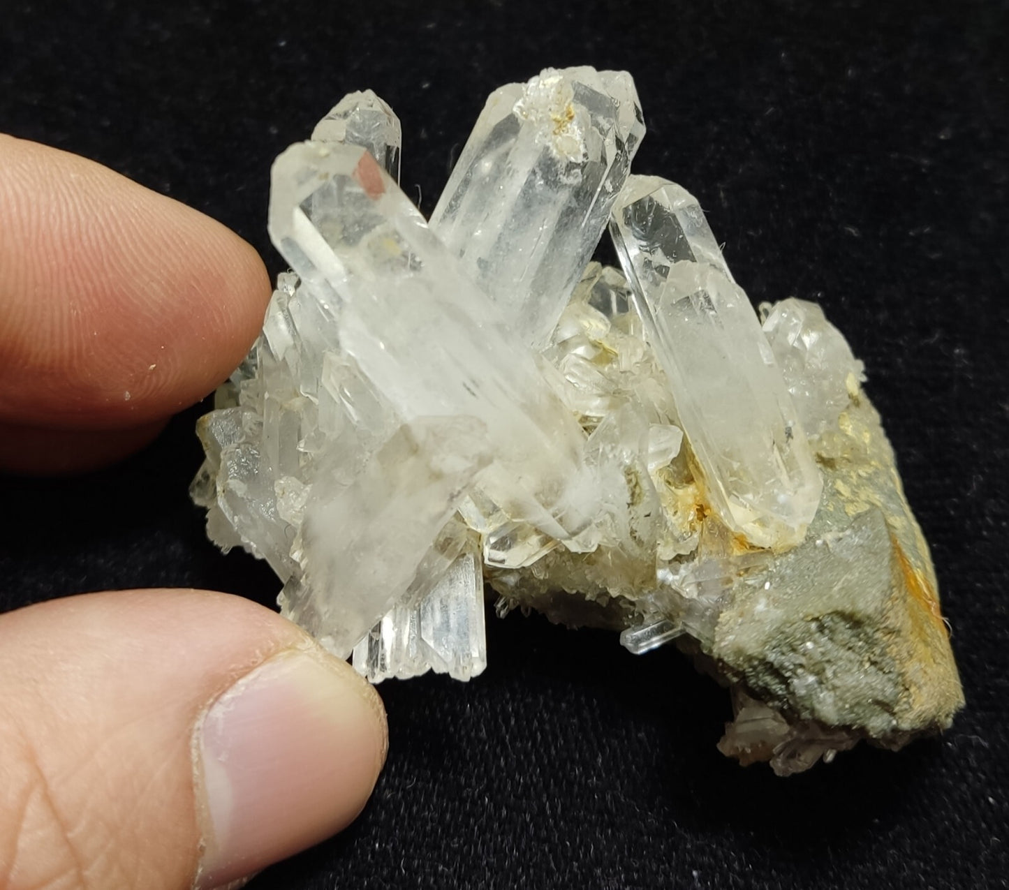 An Aesthetic specimen of quartz on matrix  62 grams