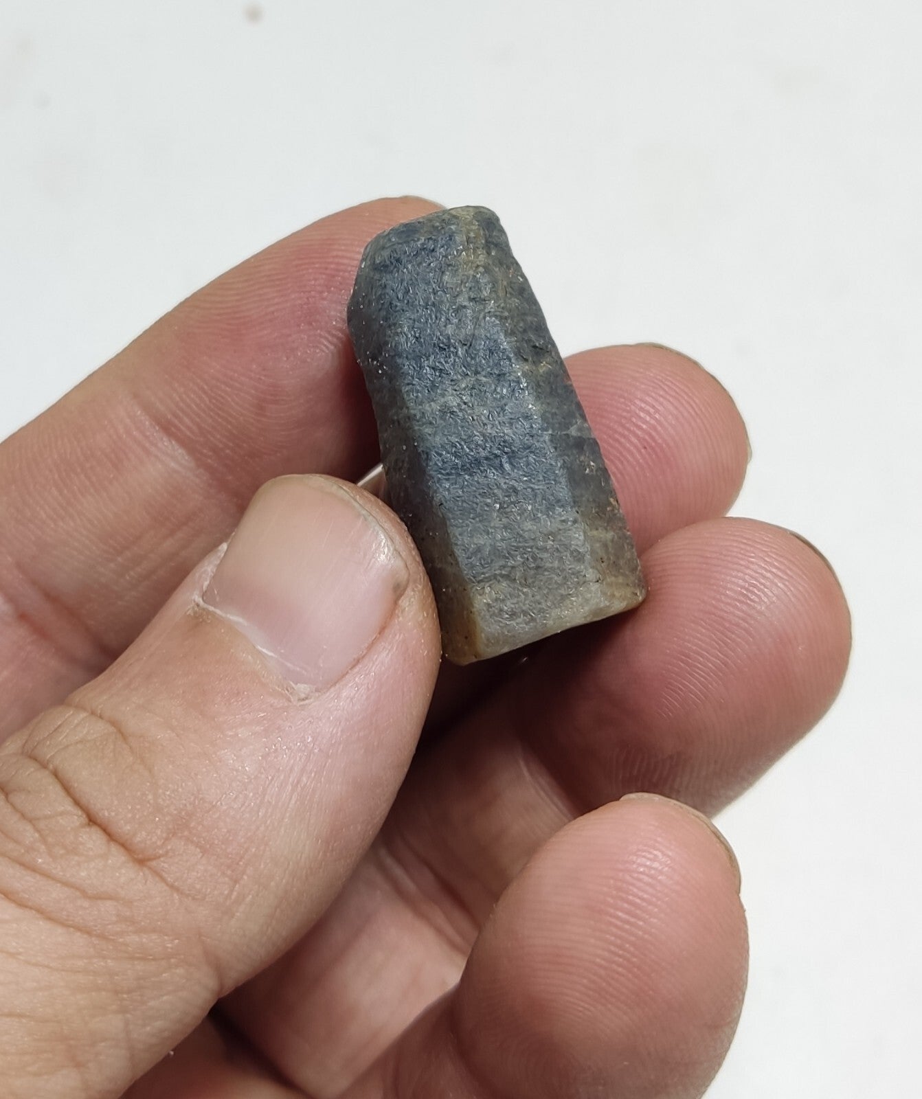 An aesthetic specimen of terminated sapphire crystal 17 grams