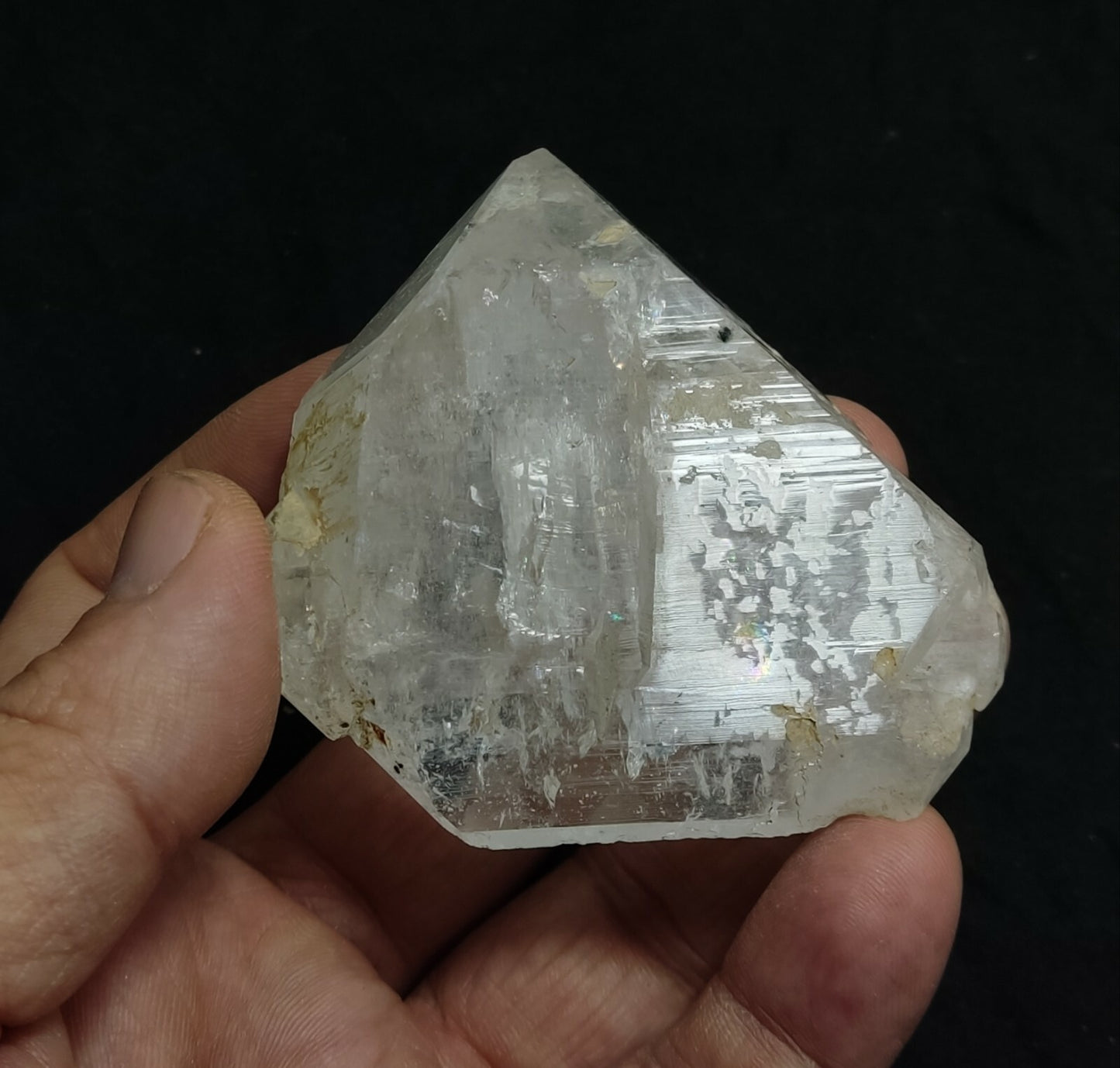 A very Aesthetic Natural beautifully terminated Fenster Quartz crystal 125 grams